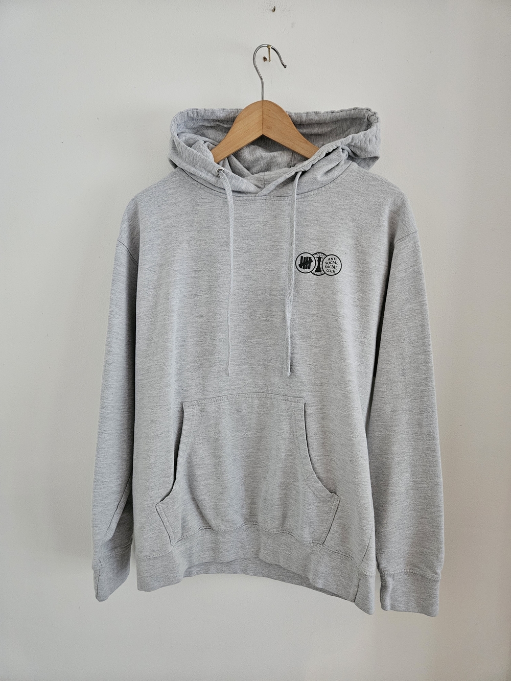 Anti Social Social Club Hoodie Mens Medium Gray Sweatshirt